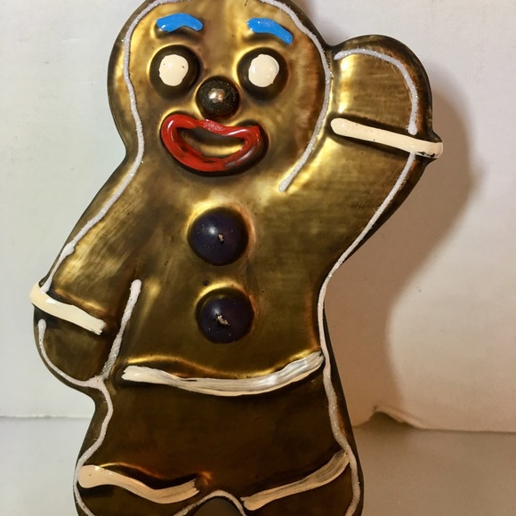 Polish Glass Gingerbread Man Cookie Ornament Xmas - Picture 5 of 6